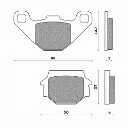 Τακάκια Daytona 33199 (FA067-3)(FD073) Τακάκια Daytona 33199 (FA067-3)(FD073)